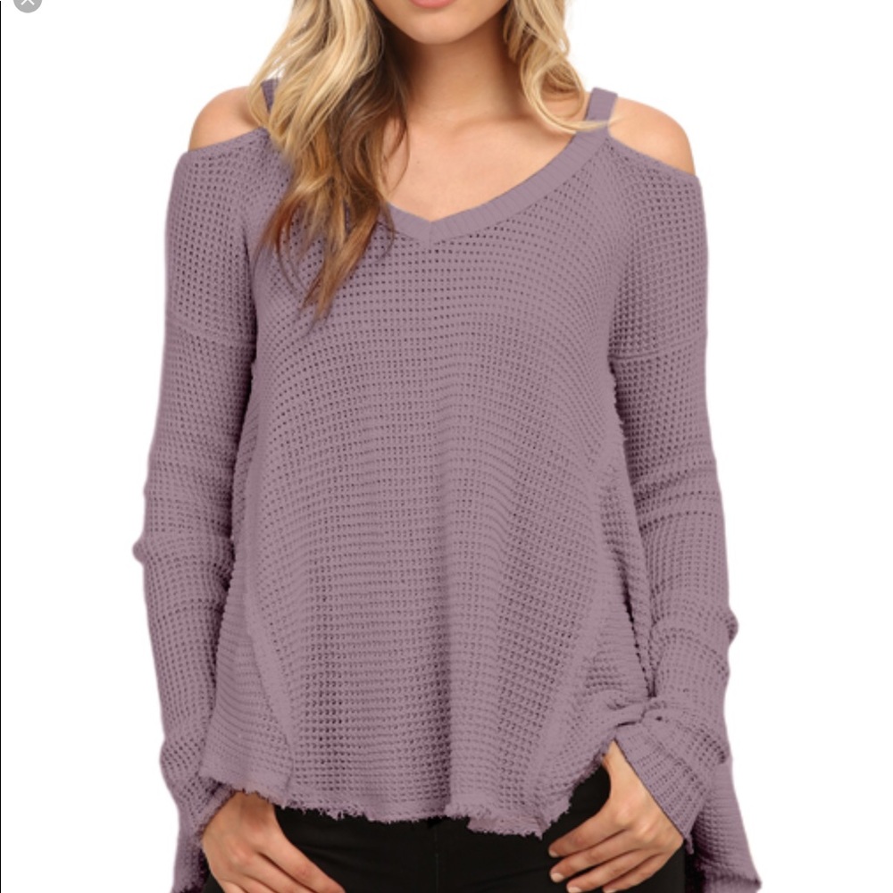 Free People Moonshine Cold Shoulder Thermal Tunic